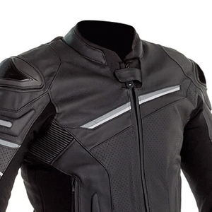 Blouson en cuir pour homme style motard moderne, qualité supérieure, vêtements de moto, nouvelle collection 2026, personnalisation de marque disponible - Product Image 3
