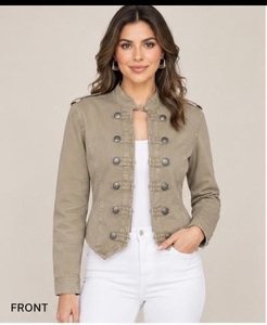 Chaqueta Vaquera Vintage de Diseño Único para Mujer, Chaqueta Vaquera Retro de Moda, Chaqueta Casual a la Moda Disponible en Fábrica - Product Image 1