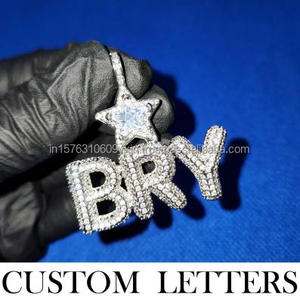 Pendentif personnalisé « Papi Chulo » serti de diamants Moissanite, collier Hip Hop, bijoux - Product Image 5