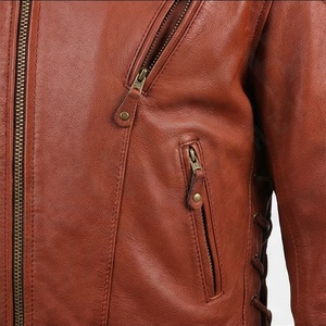 Veste en cuir NAI-0497A, manteau de moto, vêtements de moto à la mode, équipement de protection pour la conduite, vente en gros, couleur personnalisée - Product Image 5