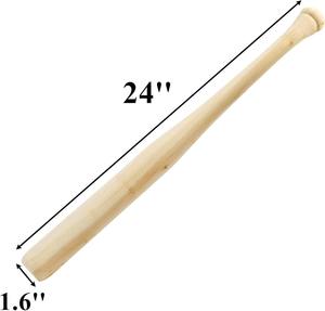 Set de Bate de Béisbol KATBROS INDUSTRIES, 28 Pulgadas, 2.5 Barriles, Madera Natural Ligera, 1 Pieza, Equipo de Entrenamiento para Principiantes, 3 Piezas, Ligero - Product Image 2