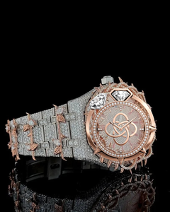 Montre de luxe pour homme en acier inoxydable de qualité supérieure avec diamants en moissanite - Product Image 2