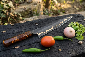 2026 Premium Razor <b>Sharp</b> Carbon Steel Japanese Chef <b>Knife</b> Handmade Resin Handle <b>Kitchen</b> Cooking <b>Knife</b> Manufacturer - Product Image 3