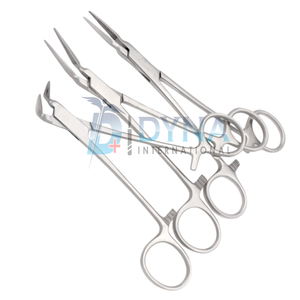 Ensemble de 3 pinces à racines Stieglitz de haute qualité (droites, 45 et 90 degrés), instruments chirurgicaux dentaires certifiés CE - Product Image 3