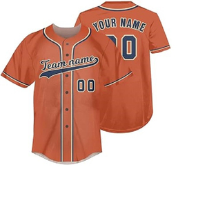 Camiseta de Béisbol Elástica de Alta Calidad con Logotipo Personalizado del Equipo, Transpirable, Deportiva, con Botones, para Entrenamiento - Product Image 4