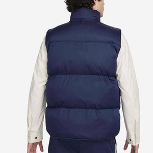 Veste matelassée pour homme Econex Sports, bleu marine, à capuche, col montant, fermeture éclair, coupe-vent, hiver, décontractée, coupe régulière, couleur unie - Product Image 2