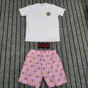 Survêtement Homme Oversize Blanc 100% Coton Respirant Imprimé Été 2026 Style Streetwear - Product Image 1