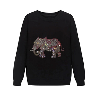 Sweat-shirts pour hommes avec strass, doux et de qualité supérieure, pour un style streetwear moderne - Product Image 1
