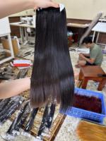 Cheveux bruts vietnamiens à double étirage, extension de cheveux du Vietnam, trame de cheveux humains vietnamiens 100 en gros