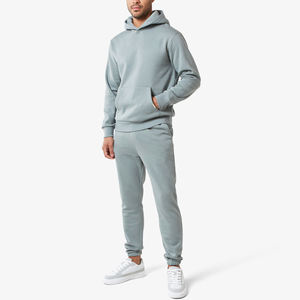 ชุดเซ็ตสตรีทแวร์ unisex สำหรับผู้ชาย กางเกงจ็อกเกอร์ ชุดวอร์ม เสื้อฮู้ดดี้โอเวอร์ไซส์ ผ้าฝ้าย 100% รับสกรีนลายตามสั่ง ชุดออกกำลังกาย - Product Image 2
