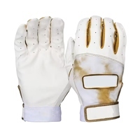 Gants de frappe en cuir blanc WARPRO INDUSTRY avec fermeture auto-agrippante, tissu tricoté respirant, main gauche, unisexe, équipement d'entraînement pour adultes - Product Image 3