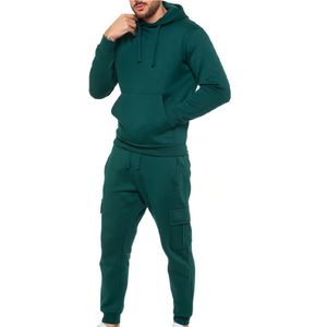 Chándal Deportivo Unisex de Alta Calidad, Ecológico, con Capucha, Forro Polar, Resistente al Viento, Logotipo Personalizado en la Parte Delantera, Transpirable, 100% Algodón - Product Image 2