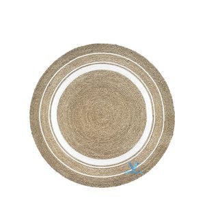 Hot Selling Cute Flower <b>Rug</b> Handmade Seagrass Water Hyacinth Woven Baby Nursery Kids Room Playroom Floor Decor - Product Image 5