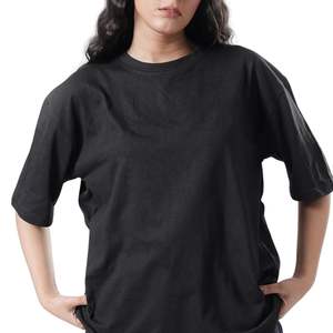 T-shirt uni à col rond pour femme, manches courtes, en coton doux et respirant, idéal pour l'été, personnalisable avec logo, vente en gros - Product Image 1