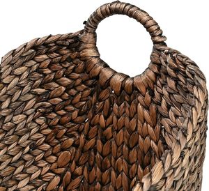 Water Hyacinth Laundry <b>Basket</b> <b>Large</b> Woven <b>Storage</b> <b>Basket</b> Handmade Natural Home Organizer Supplier Made In Vietnam - Product Image 3