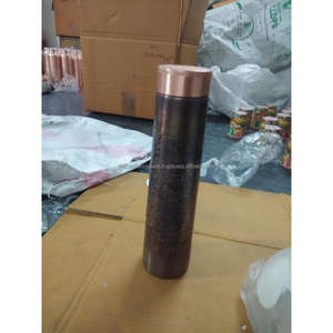 Custom Print Copper <b>Water</b> <b>Bottle</b> With Airtight Lid 100% Rust Free Drinkware Personalized <b>Bottle</b> Wholesale <b>Water</b> <b>Bottle</b> for Gift - Product Image 2