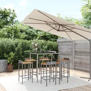 Ensemble de bar de jardin gris - Product Image 1