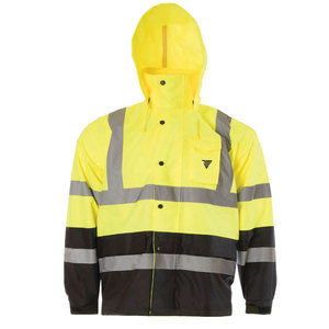Nueva Chaqueta de Seguridad para Guardias de Seguridad de Invierno al por Mayor, Talla Grande para Hombre, Certificación ANSI Clase 1 EN ISO 20471, Impermeable, OEM/ODM Personalizada - Product Image 1