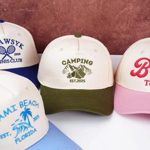 Gorras de Béisbol Bordadas Personalizadas al por Mayor con Texto de 2 Tonos para Hombres y Mujeres, Gorras de Estilo Deportivo de Algodón de Alta Calidad Multicolores - Product Image 3