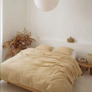 Parure de couette 100% coton avec deux taies d'oreiller, tissage doux 300TC, pour la maison, l'hôtel, les chambres de mariage, usage quotidien. - Product Image 4