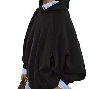 Sudadera con Capucha Extra Grande para Mujer, con Logotipo Personalizado, 100% Algodón, Sudadera de Moda, Venta al Por Mayor OEM ODM - Product Image 4