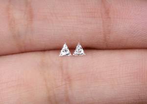 3.4 X 3.0 MM, Diamante Cultivado en Laboratorio, Corte Triangular, Color D, Diamante Creado en Laboratorio para la Elaboración de Joyería Personalizada, Anillo de Boda - Product Image 6
