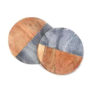 Posavasos de Madera Duraderos de Estilo Americano TIMELESS CRAFT, Hechos a Mano con Madera de Mango para un Toque Orgánico, Base Protectora para Tazas y Vasos - Product Image 5