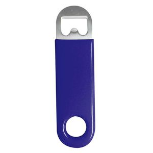 Ouvre-bouteille à poignée rayée rouge, blanc, bleu, en plastique, ouvre-bouteille manuel, design portable - Product Image 5