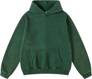 Sweat-shirt d'hiver personnalisé vierge, coupe oversize, effet délavé, en coton épais, style streetwear vintage, service OEM - Product Image 3