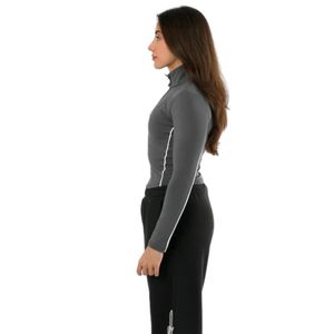 <b>Women</b> Airflow <b>Jacket</b> in Grey Color Lightweight Breathable Full Zip <b>Jacket</b> Wind Resistant Activewear Sports Running <b>Jacket</b> - Product Image 5