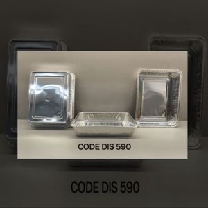 High Quality 540 ML Aluminium <b>Foil</b> <b>Container</b> with Lid for Safe Food Packaging and Delivery for Export Selling Price - Product Image 4