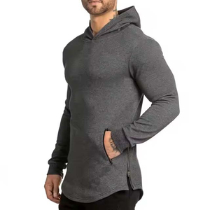 New Winter Style Oversized Fit Men's Pullover Hoodies 100% Cotton Solid Pattern Washed Fabric Breathable Quick Dry Customized - Product Image 2