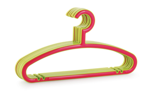 Blue and Yellow <b>Plastic</b> Hangers Rectangle Shape Space Saving <b>Hook</b> Type for Wardrobe Clothing Organizer Lightweight Simple Style - Product Image 3