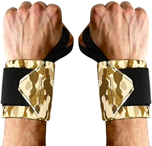 สายรัดข้อมือผ้าฝ้ายสำหรับยกน้ำหนัก ขนาด 12 นิ้ว สายรัดข้อมือสำหรับผู้ชายและผู้หญิง ปรับได้ กันลื่น สายรัดออกกำลังกาย ขายส่ง - Product Image 2