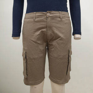 Pantalones Cortos de Sarga Elástica para Hombre, con Mezcla de Algodón Suave, Corte Ajustado, Comodidad y Ligereza, Ideales para Salidas Informales - Product Image 4