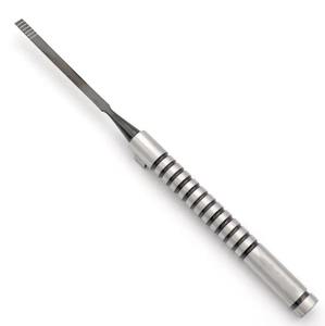 Lime dentaire double-embout en acier inoxydable, manuelle, pour le traitement des composites et de l'amalgame, CE Shuja Surgico - Product Image 2