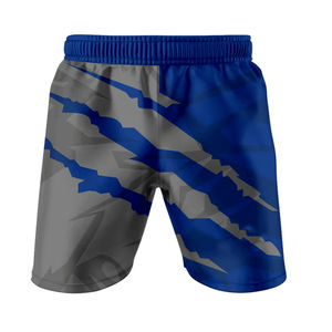 Ensemble de vêtements de sport de compression pour hommes OEM, haut de protection contre les éruptions cutanées et short de MMA, graphismes personnalisés pour le kickboxing, le jiu-jitsu, l'entraînement physique - Product Image 2