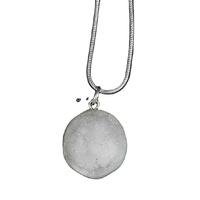 Pendentif en agate sculptée Narmada Shiva Lingam Feng Shui, bijoux en cristal pour femmes, classique, enroulé de fil d'argent