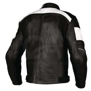 2026 Motorbike Leather Jacket Back Support Motorcycle Auto Racing Wear Men Quantity Custom Body OEM Motorbike Jacket - Product Image 2