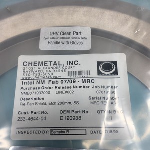 TOKYO ELECTRON TEL D120938 PIE-PAN SHIELD, ETCH - อุปกรณ์และชิ้นส่วนเซมิคอนดักเตอร์ระดับโลกที่เชื่อถือได้ - Product Image 3