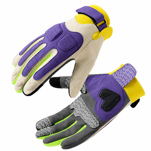 Guantes Deportivos Tácticos para Exteriores AL SAWAN INTERNATIONAL, Color Morado y Amarillo, Largos hasta la Muñeca, Duraderos, Anti-Pilling, Poliéster/Algodón - Product Image 6