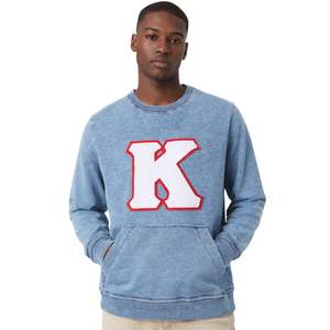 Kappa Alpha Psi Denim Chenille Crewneck True To Size Premium Denim Fabric Embroidered Greek Letter Crest Fraternity Apparel - Product Image 1