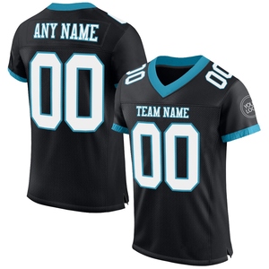 Vente en gros directe OMMIZ INDUSTRY Maillot de football authentique personnalisé noir et or vieilli en maille - Product Image 2
