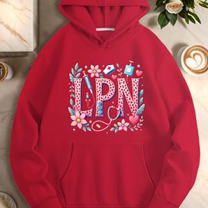 Sudaderas con capucha de mujer con diseño temático médico LPN - Product Image 1