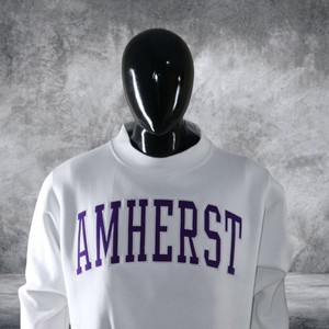เสื้อสเวตเชิ้ตคอเต่าสีขาวสำหรับผู้หญิง ยี่ห้อ Amherst ผ้าฝ้ายฟลีซ สวมใส่สบายในฤดูหนาว สไตล์สตรีทแวร์  น้ำหนัก 200 กรัม รับผลิตแบบ OEM ODM - Product Image 2