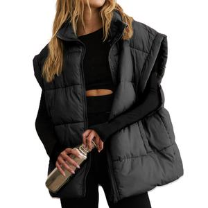 Custom Lightweight Waistcoat Warm Bubble <b>Packable</b> Sleeveless <b>Jacket</b> Plus Size Winter Woman Duck Down Puffer Vest for <b>Women</b> - Product Image 4