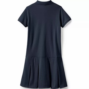 Uniforme escolar negro plisado de manga corta para niñas - Product Image 3