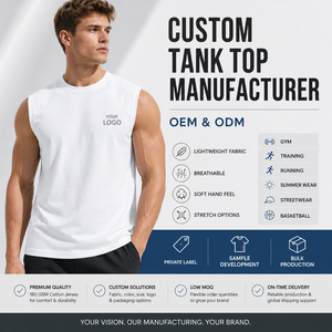 Débardeur personnalisé à col bateau, combinaison de couleurs sur mesure, design à épaules tombantes, tissu en nylon léger, pour la musculation - Product Image 2