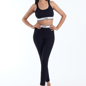 Training High Quality Sports <b>Bra</b> High Waist Leggings Suit Long Sleeve Workout Wear Gym Sportswear Women Fitness Clothes Yoga Set - Product Image 1
