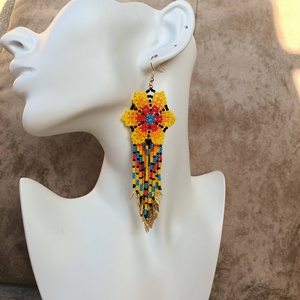 Pendientes de Cuentas Multicolores Modernos Personalizados, Diseño 3D Hecho a Mano, Joyería Ligera para Uso Diario, Estilo Boho, Orion - Product Image 5